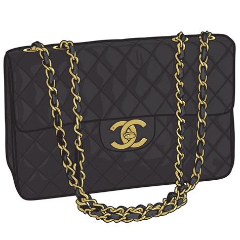 how to draw a chanel handbag|Chanel purse png.